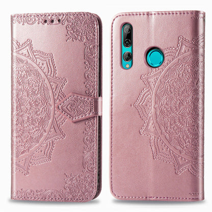 Embossed Mandala Flower Leather Wallet Phone Case for Huawei Honor 9X (Global)/ Y9 Prime 2019 / Enjoy 10 Plus