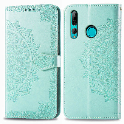 Embossed Mandala Flower Leather Wallet Phone Case for Huawei Honor 9X (Global)/ Y9 Prime 2019 / Enjoy 10 Plus