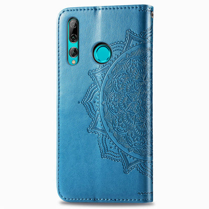Embossed Mandala Flower Leather Wallet Phone Case for Huawei Honor 9X (Global)/ Y9 Prime 2019 / Enjoy 10 Plus