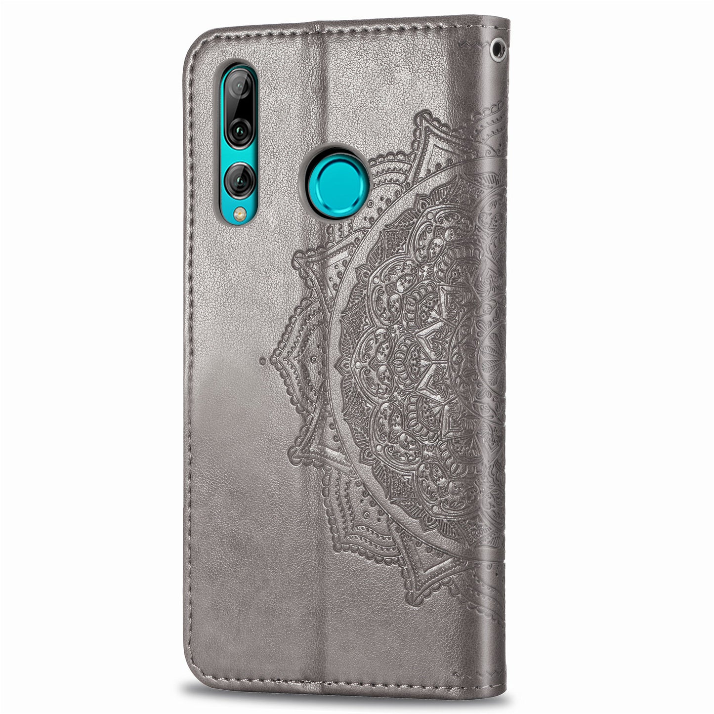 Embossed Mandala Flower Leather Wallet Phone Case for Huawei Honor 9X (Global)/ Y9 Prime 2019 / Enjoy 10 Plus
