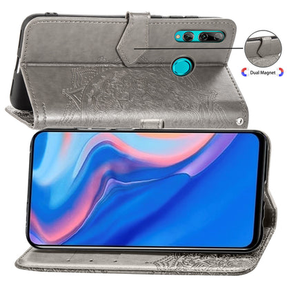 Embossed Mandala Flower Leather Wallet Phone Case for Huawei Honor 9X (Global)/ Y9 Prime 2019 / Enjoy 10 Plus