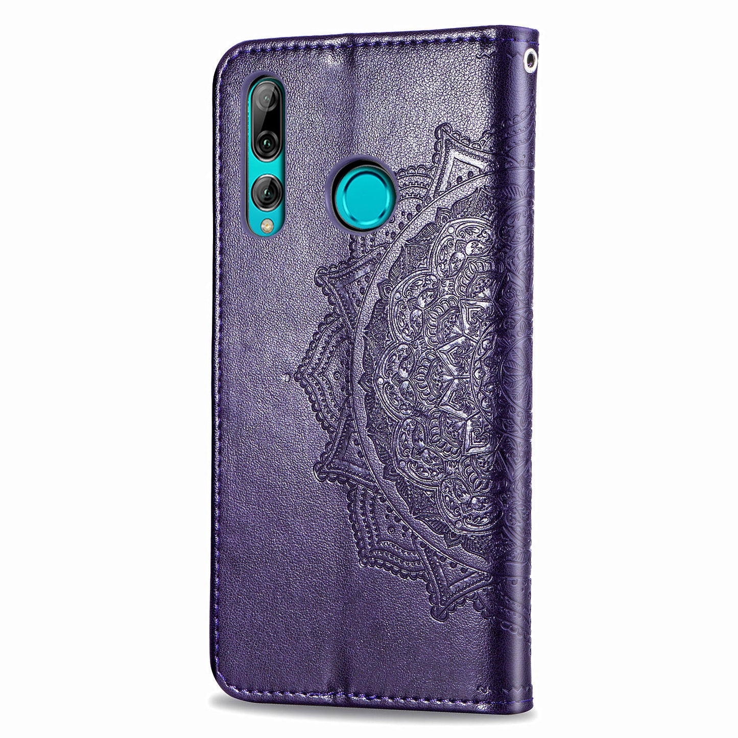 Embossed Mandala Flower Leather Wallet Phone Case for Huawei Honor 9X (Global)/ Y9 Prime 2019 / Enjoy 10 Plus