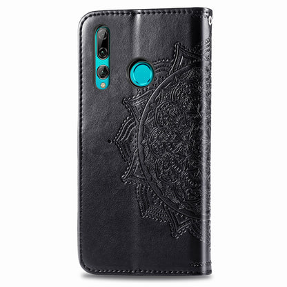 Embossed Mandala Flower Leather Wallet Phone Case for Huawei Honor 9X (Global)/ Y9 Prime 2019 / Enjoy 10 Plus