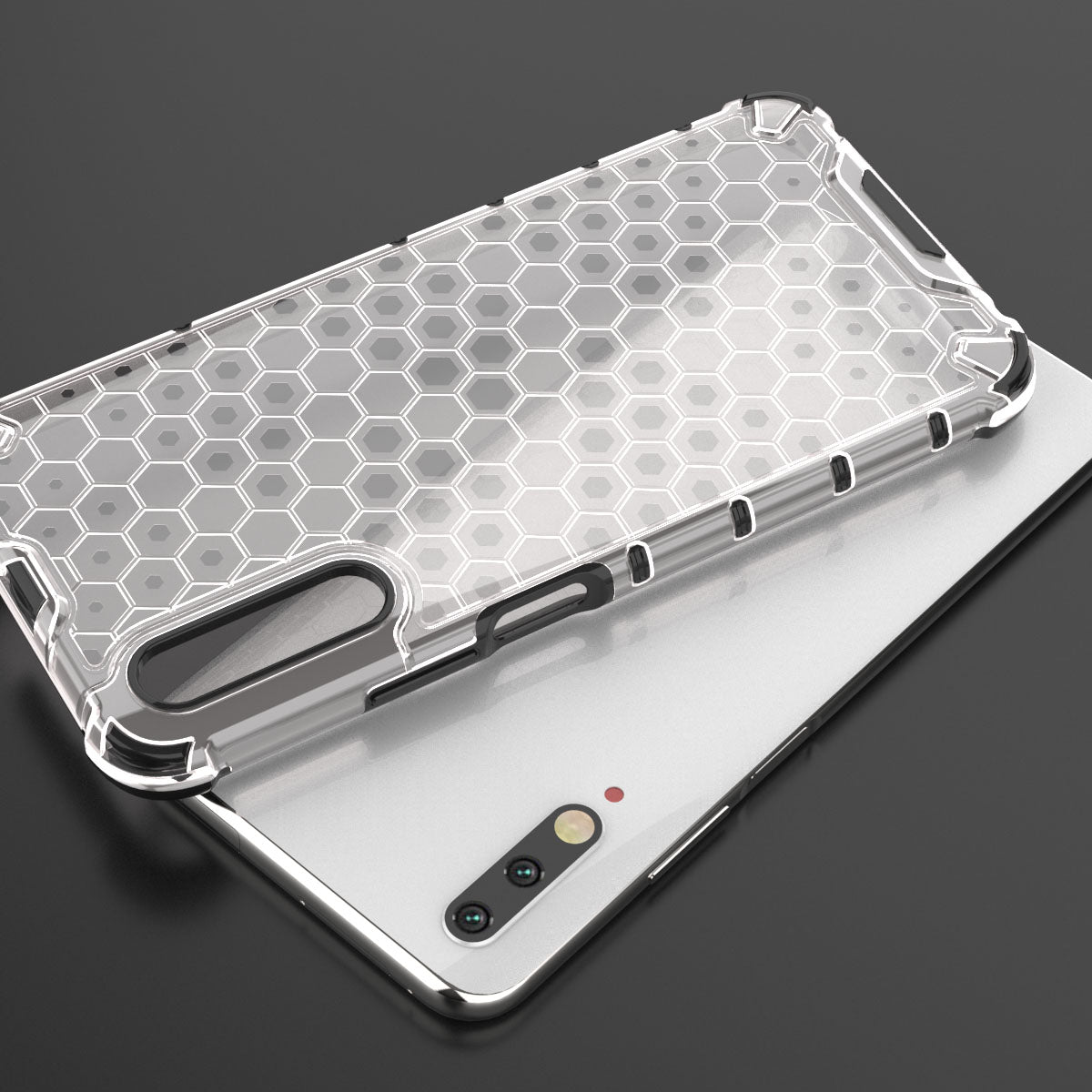 Honeycomb Pattern Shock-proof TPU + PC Hybrid Shell for Huawei Honor 9X (For China)/9X Pro