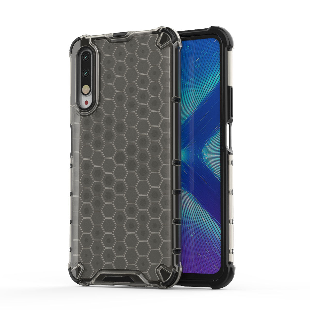 Honeycomb Pattern Shock-proof TPU + PC Hybrid Shell for Huawei Honor 9X (For China)/9X Pro
