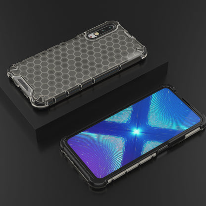 Honeycomb Pattern Shock-proof TPU + PC Hybrid Shell for Huawei Honor 9X (For China)/9X Pro