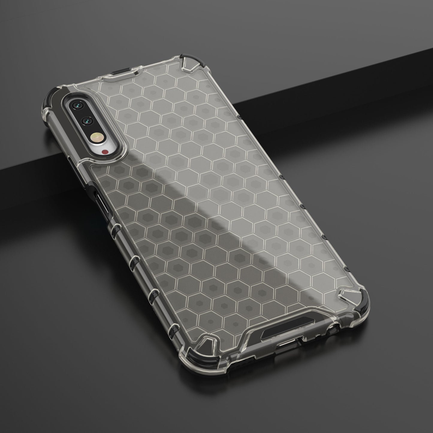 Honeycomb Pattern Shock-proof TPU + PC Hybrid Shell for Huawei Honor 9X (For China)/9X Pro