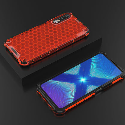 Honeycomb Pattern Shock-proof TPU + PC Hybrid Shell for Huawei Honor 9X (For China)/9X Pro