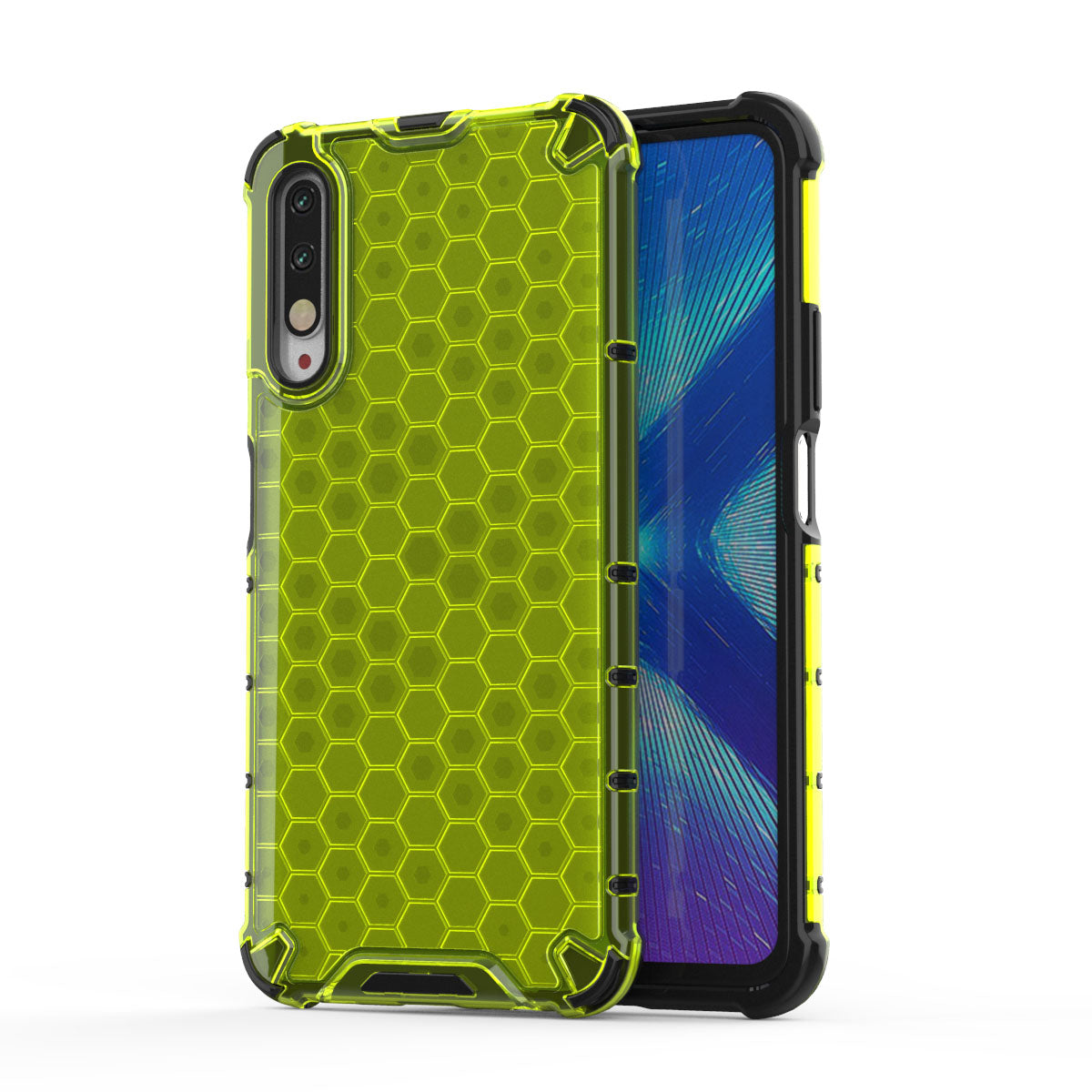 Honeycomb Pattern Shock-proof TPU + PC Hybrid Shell for Huawei Honor 9X (For China)/9X Pro