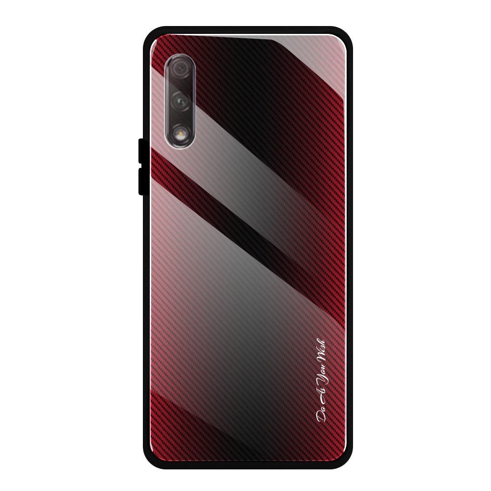 Texture Gradient Tempered Glass Phone Case for Huawei Y9s/P smart Pro 2019/Honor 9X (For China)/9X Pro