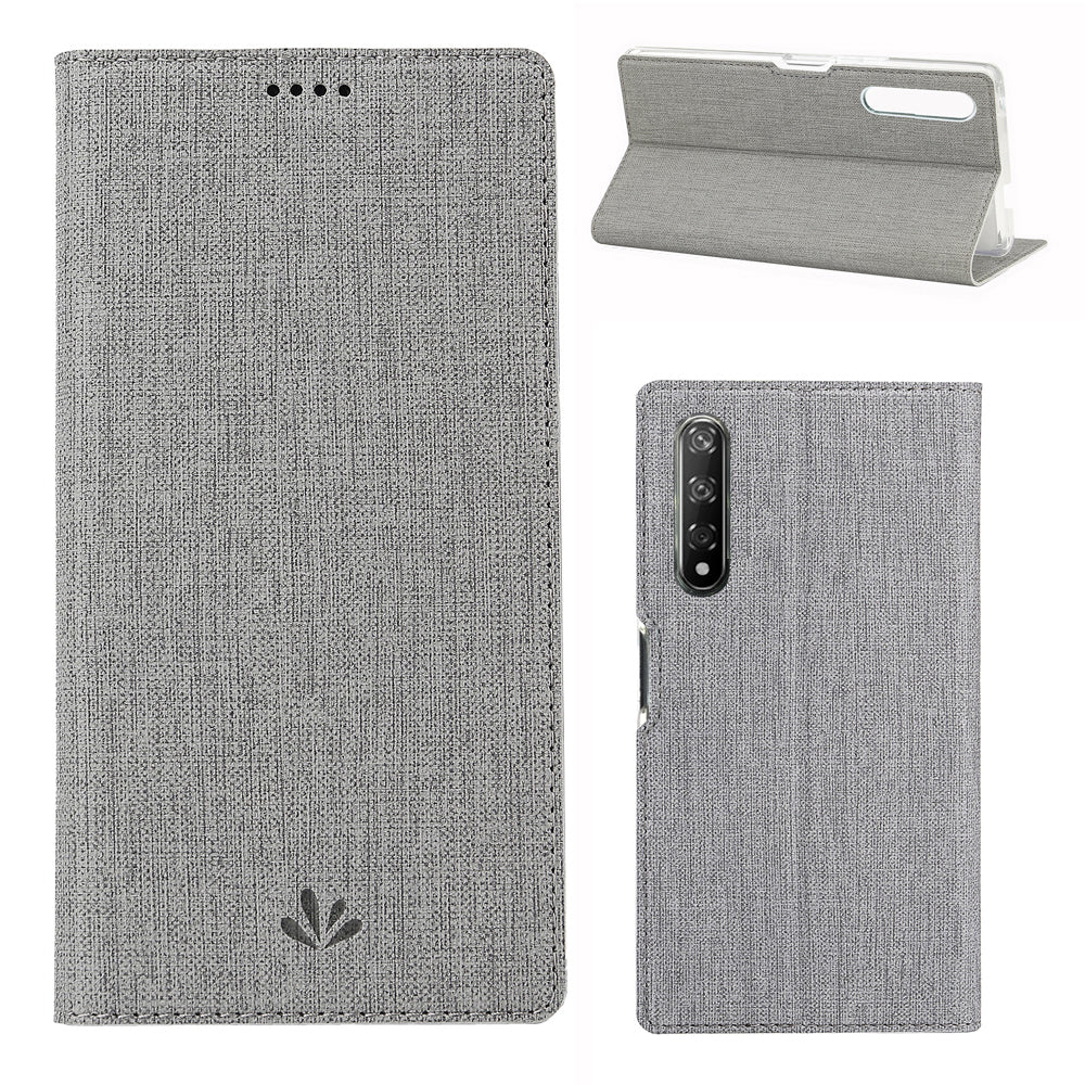 VILI DMX Cross Texture Leather Stand Case with Card Slot for Huawei Honor 9X (For China) / 9X Pro