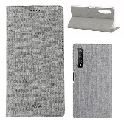 VILI DMX Cross Texture Leather Stand Case with Card Slot for Huawei Honor 9X (For China) / 9X Pro