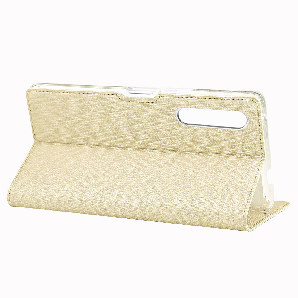 VILI DMX Cross Texture Leather Stand Case with Card Slot for Huawei Honor 9X (For China) / 9X Pro