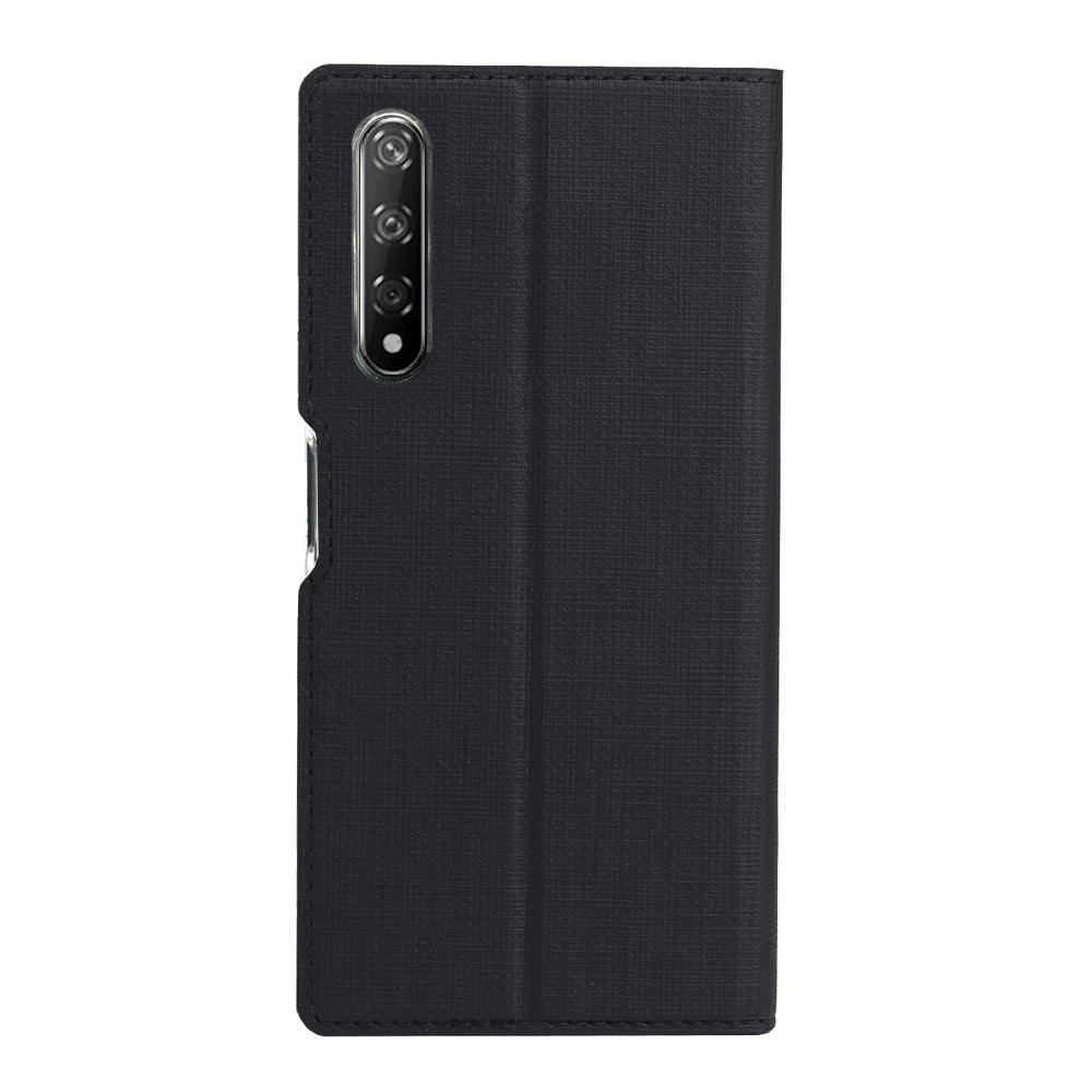 VILI DMX Cross Texture Leather Stand Case with Card Slot for Huawei Honor 9X (For China) / 9X Pro