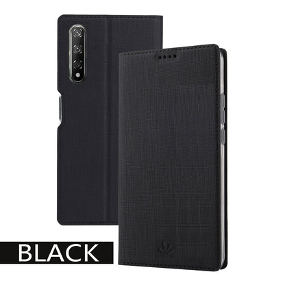 VILI DMX Cross Texture Leather Stand Case with Card Slot for Huawei Honor 9X (For China) / 9X Pro