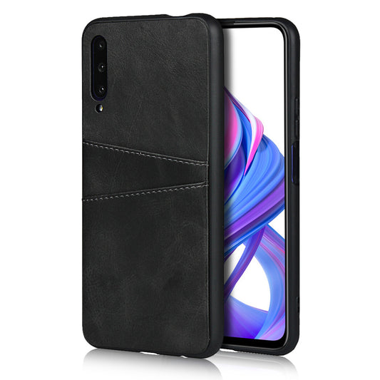 PU Leather Coated Hard PC Case Cover for Huawei Honor 9X Pro