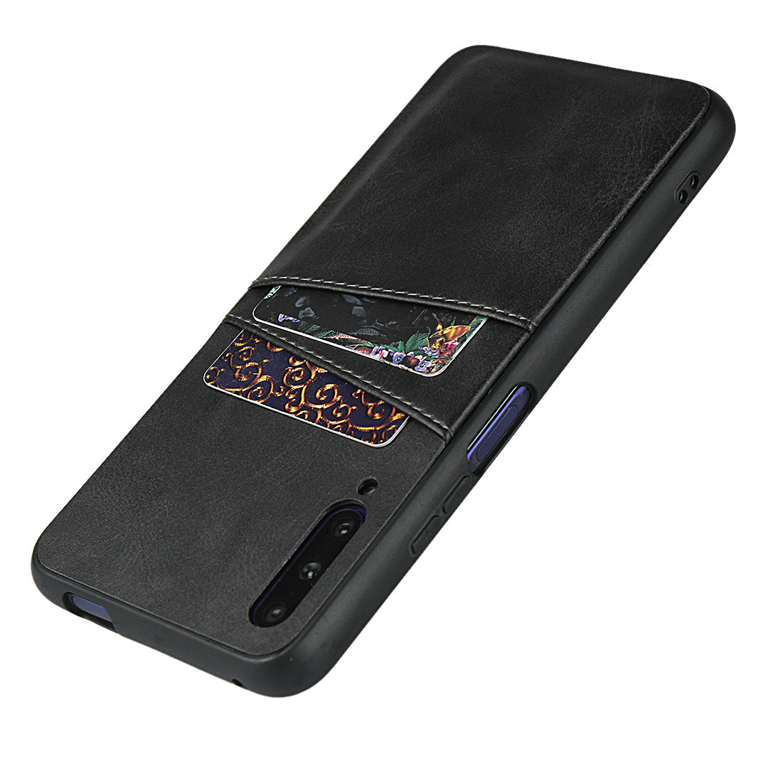 PU Leather Coated Hard PC Case Cover for Huawei Honor 9X Pro