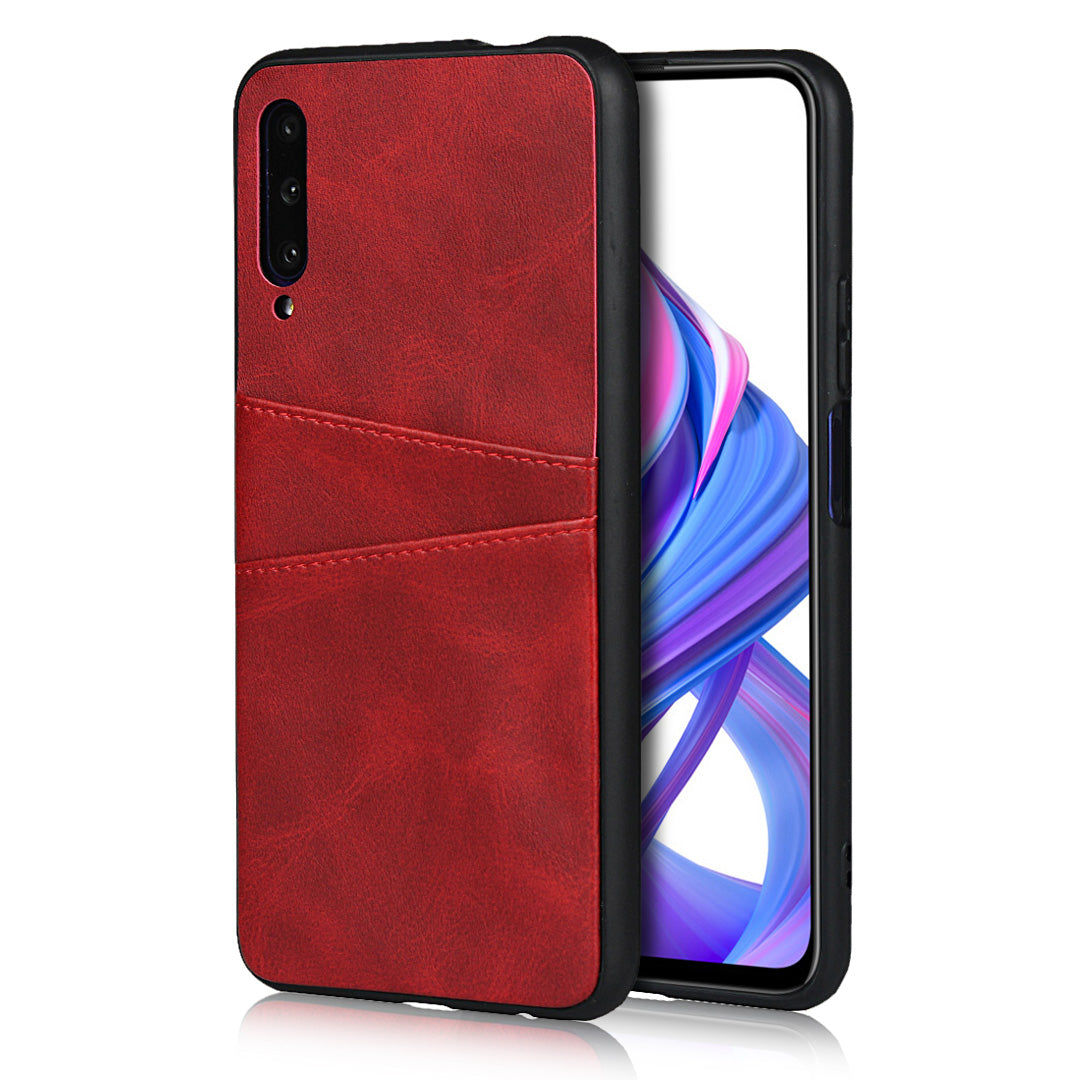 PU Leather Coated Hard PC Case Cover for Huawei Honor 9X Pro