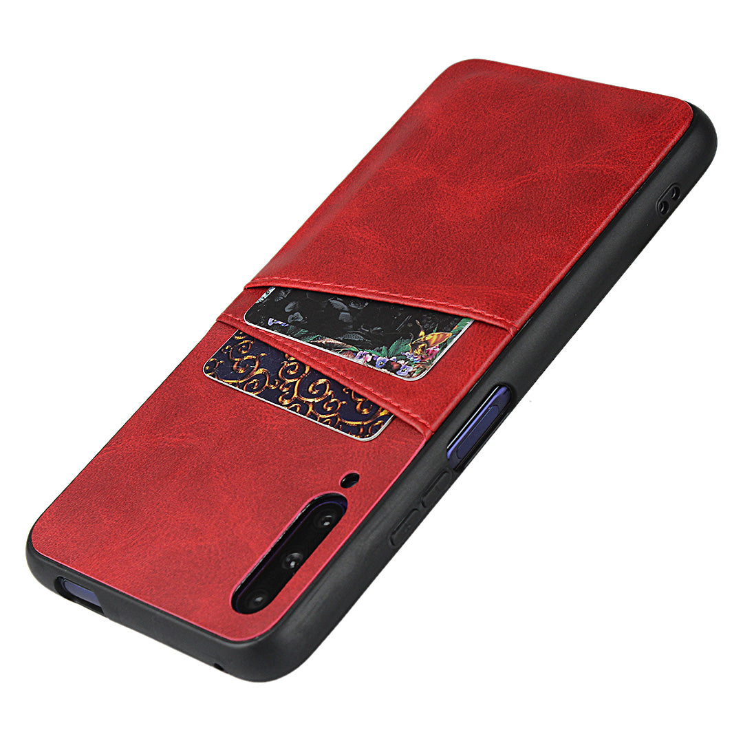 PU Leather Coated Hard PC Case Cover for Huawei Honor 9X Pro