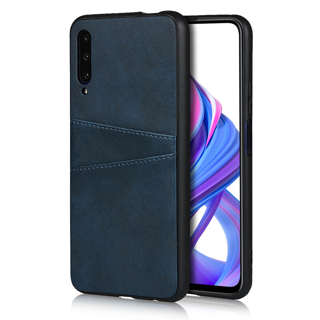 PU Leather Coated Hard PC Case Cover for Huawei Honor 9X Pro