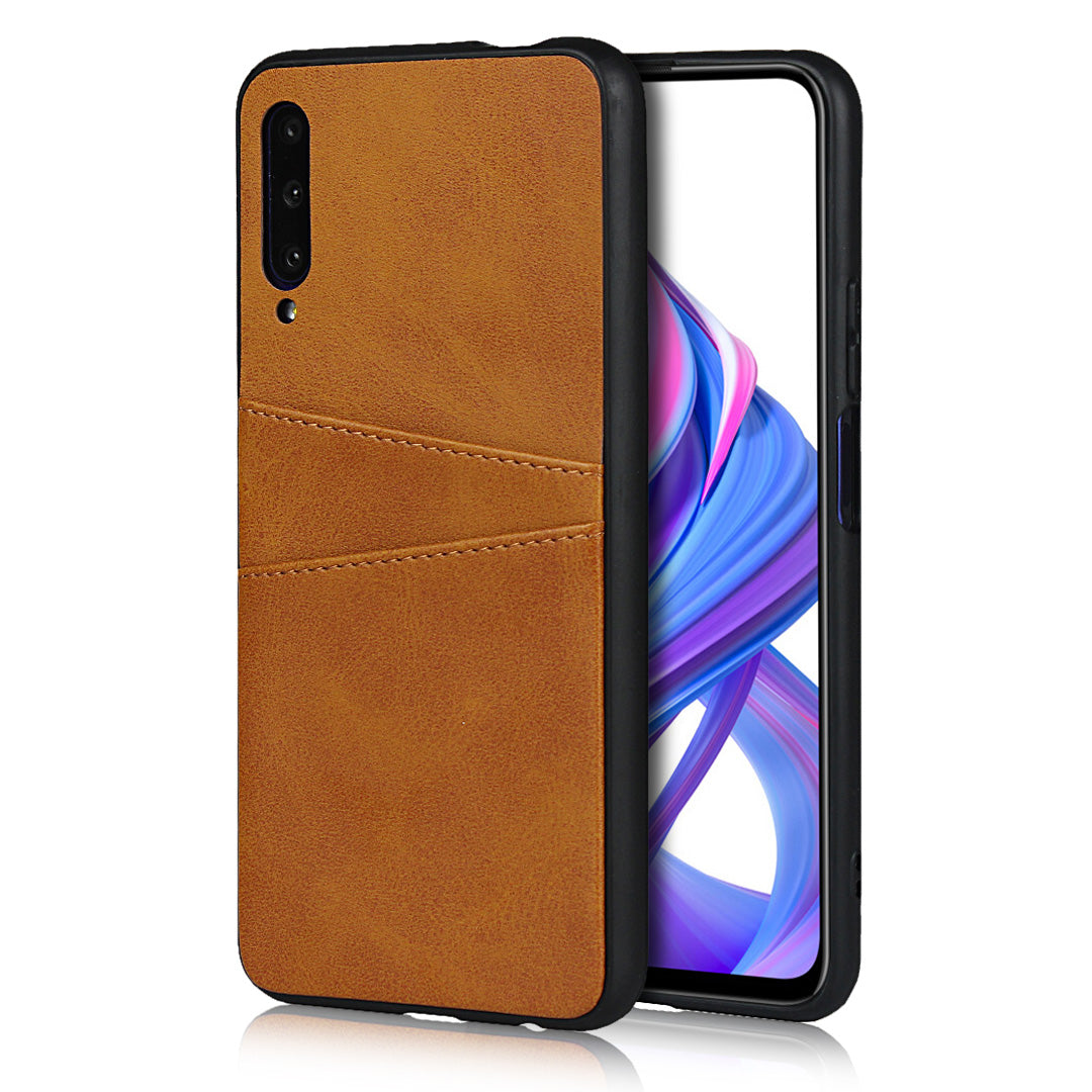 PU Leather Coated Hard PC Case Cover for Huawei Honor 9X Pro