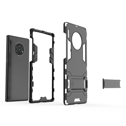 2-in-1 Plastic + TPU Combo Shell with Kickstand for Huawei Mate 30 Pro