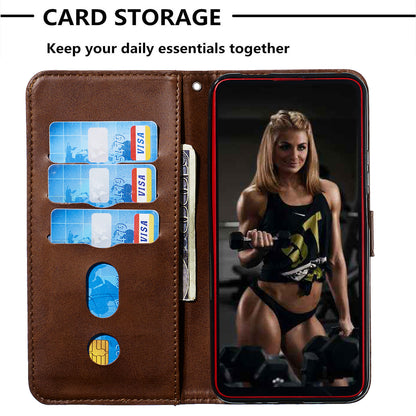 Zipper Pocket Wallet Stand Flip Leather Phone Cover for Huawei Honor 9X Pro/Honor 9X (For China)