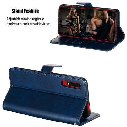 Zipper Pocket Wallet Stand Flip Leather Phone Cover for Huawei Honor 9X Pro/Honor 9X (For China)