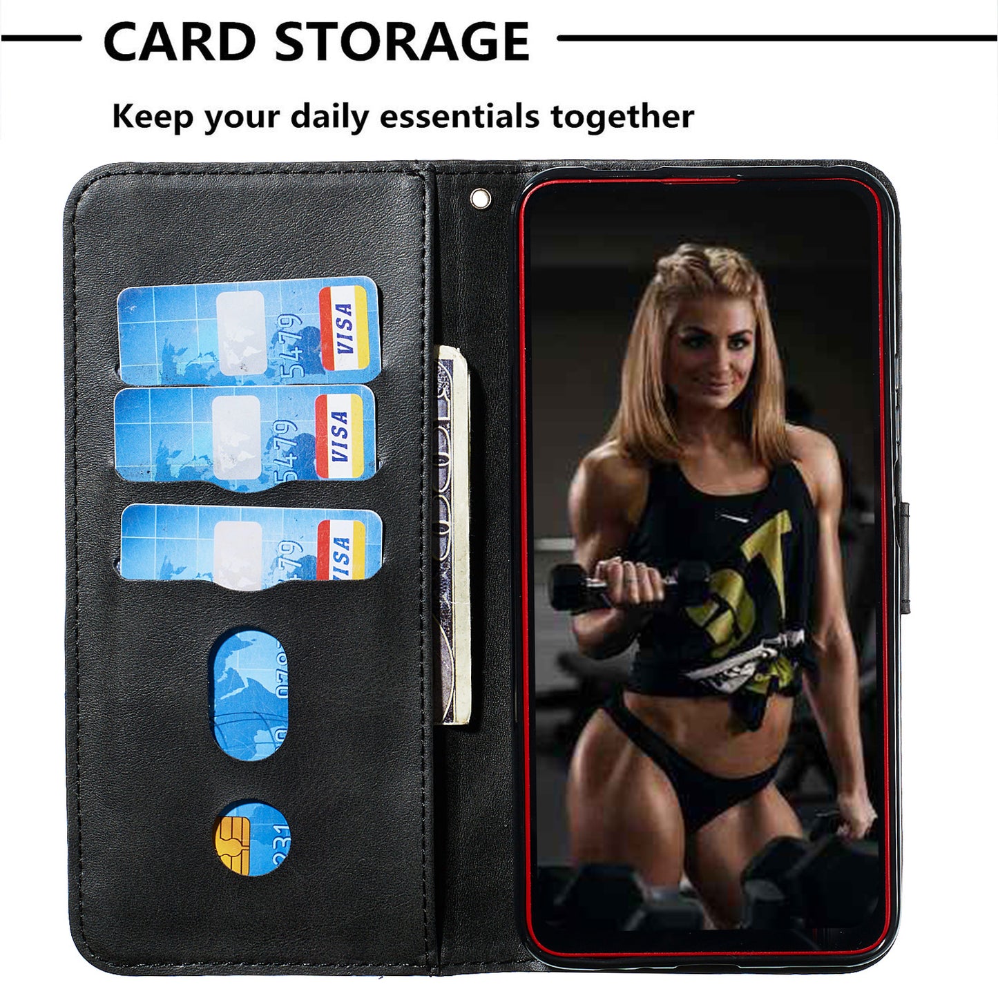Zipper Pocket Wallet Stand Flip Leather Phone Cover for Huawei Honor 9X Pro/Honor 9X (For China)