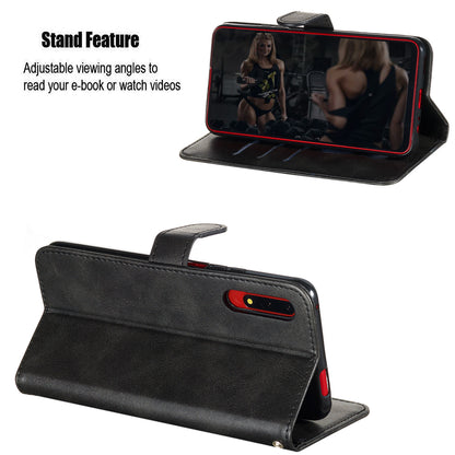 Zipper Pocket Wallet Stand Flip Leather Phone Cover for Huawei Honor 9X Pro/Honor 9X (For China)