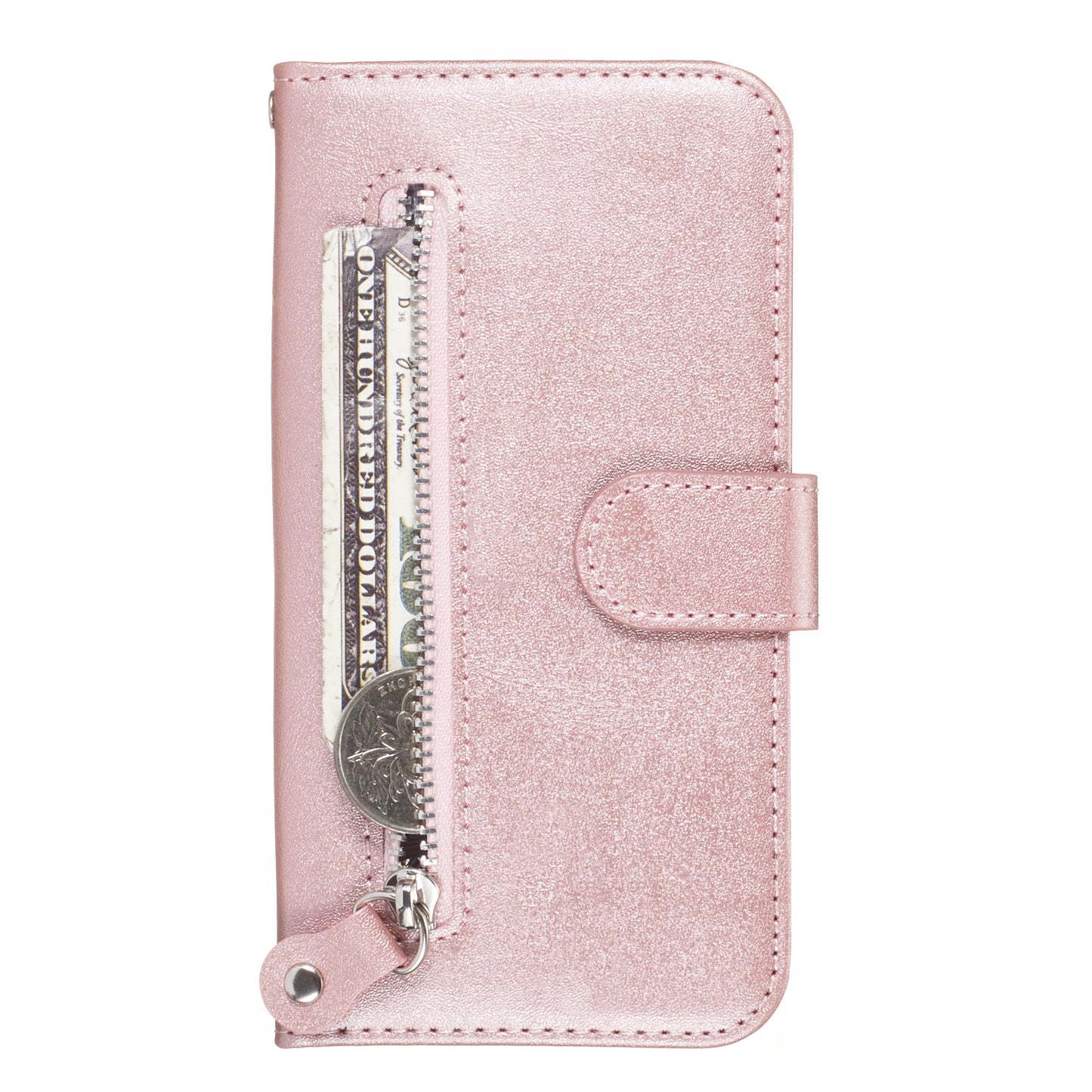 Zipper Pocket Wallet Stand Flip Leather Phone Cover for Huawei Honor 9X Pro/Honor 9X (For China)