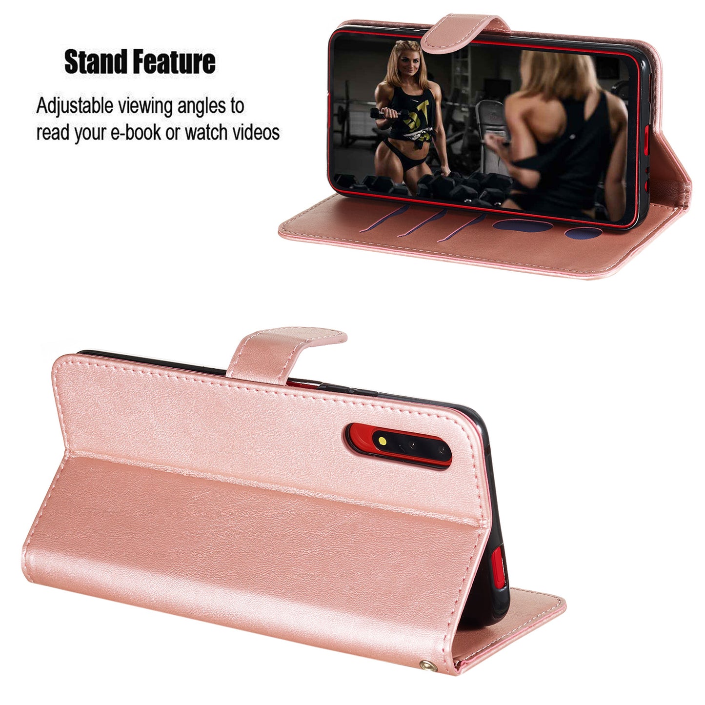 Zipper Pocket Wallet Stand Flip Leather Phone Cover for Huawei Honor 9X Pro/Honor 9X (For China)