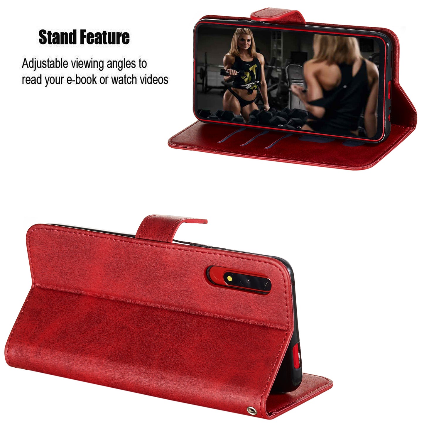 Zipper Pocket Wallet Stand Flip Leather Phone Cover for Huawei Honor 9X Pro/Honor 9X (For China)