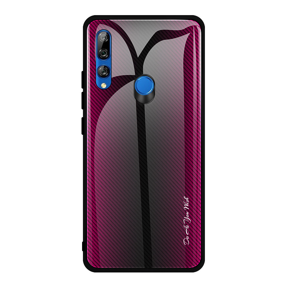 Gradient PC+Tempered Glass Back+Soft TPU Edge Case for Huawei Y9 Prime 2019
