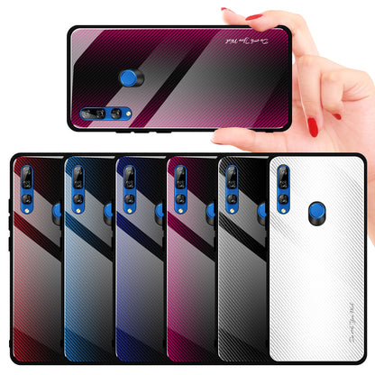 Gradient PC+Tempered Glass Back+Soft TPU Edge Case for Huawei Y9 Prime 2019