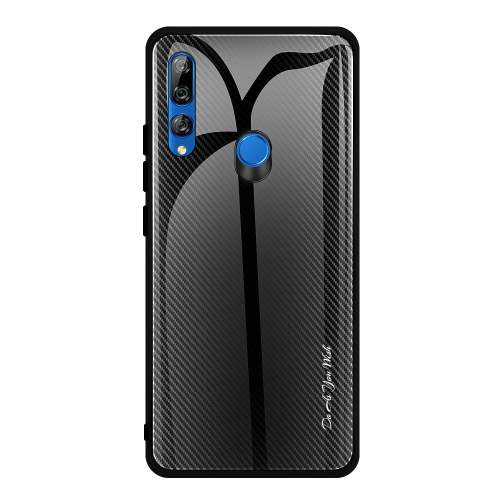 Gradient PC+Tempered Glass Back+Soft TPU Edge Case for Huawei Y9 Prime 2019