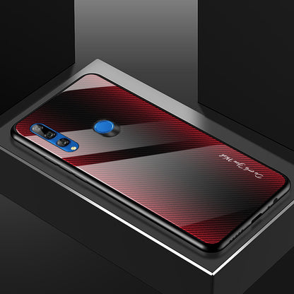 Gradient PC+Tempered Glass Back+Soft TPU Edge Case for Huawei Y9 Prime 2019