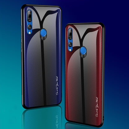Gradient PC+Tempered Glass Back+Soft TPU Edge Case for Huawei Y9 Prime 2019