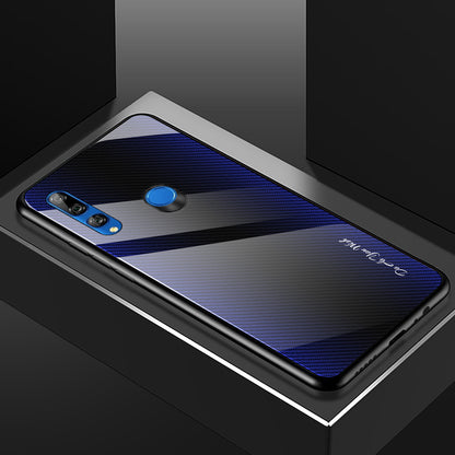 Gradient PC+Tempered Glass Back+Soft TPU Edge Case for Huawei Y9 Prime 2019