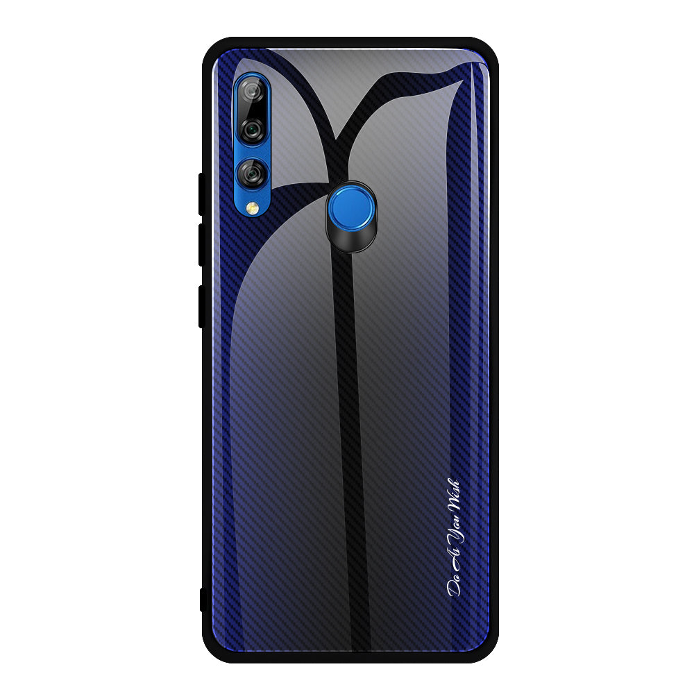 Gradient PC+Tempered Glass Back+Soft TPU Edge Case for Huawei Y9 Prime 2019