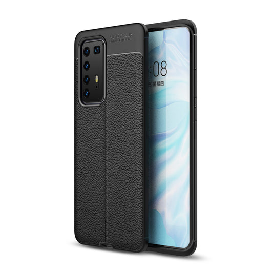 For Huawei P40 Pro Litchi Texture Flexible TPU Cell Phone Cover