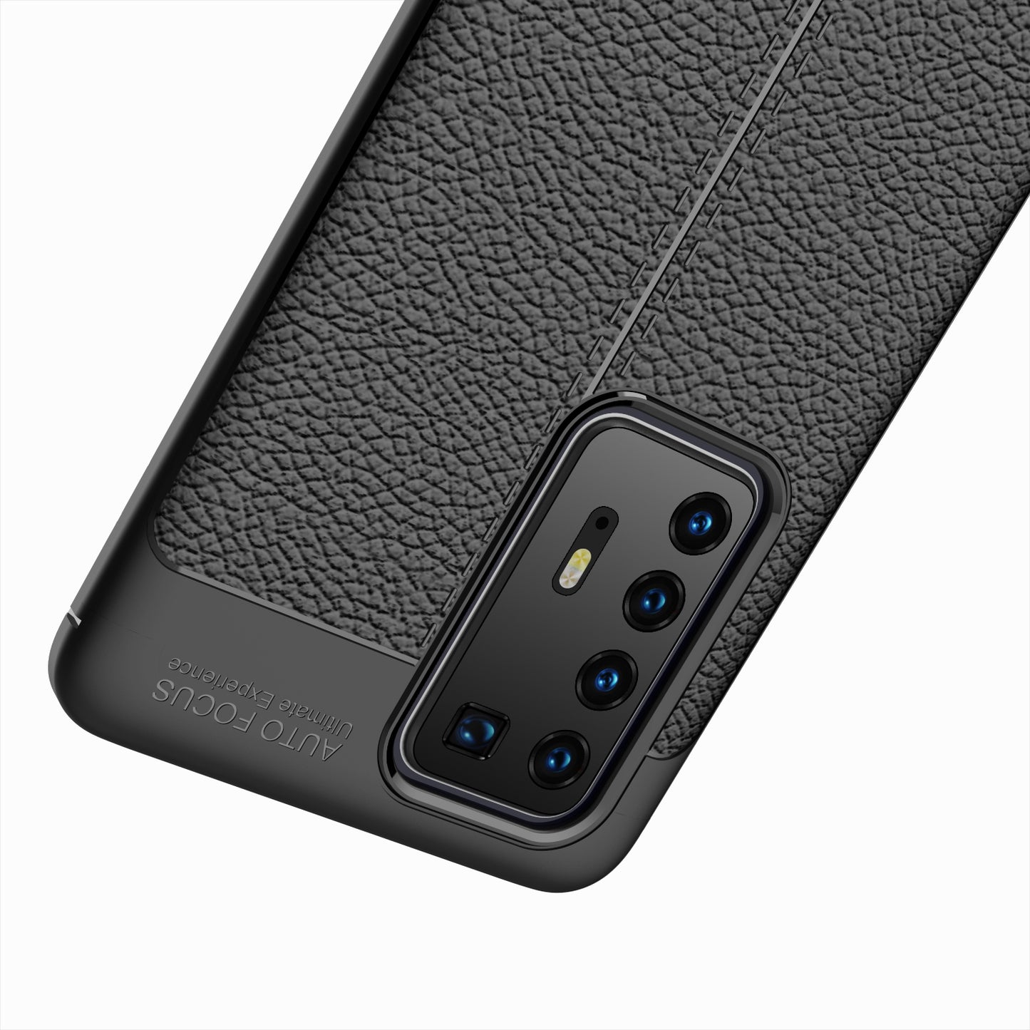 For Huawei P40 Pro Litchi Texture Flexible TPU Cell Phone Cover