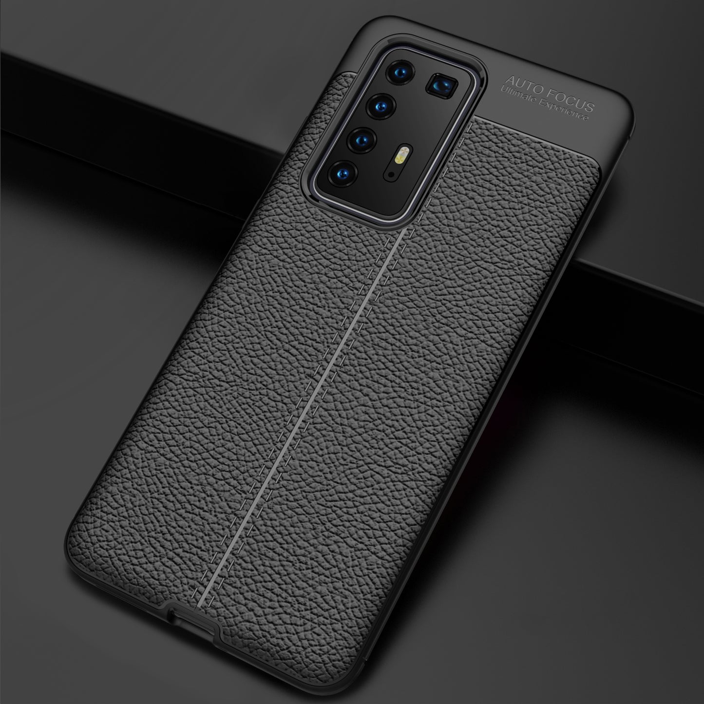 For Huawei P40 Pro Litchi Texture Flexible TPU Cell Phone Cover