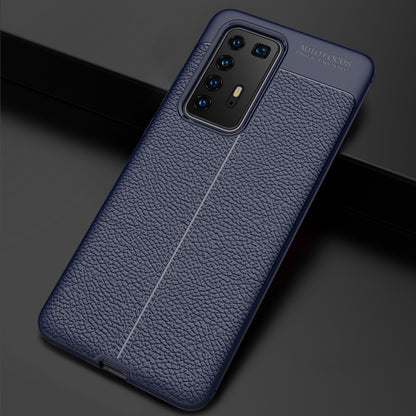 For Huawei P40 Pro Litchi Texture Flexible TPU Cell Phone Cover