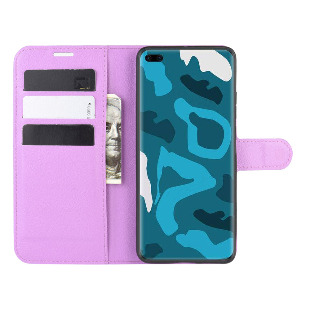 Litchi Texture Leather Wallet Stand Case Phone Shell for Huawei P40 Pro