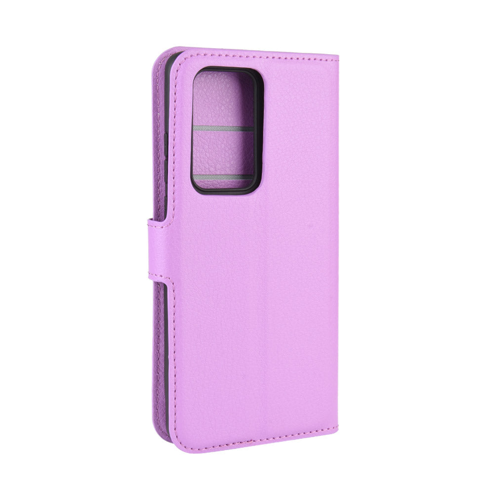 Litchi Texture Leather Wallet Stand Case Phone Shell for Huawei P40 Pro