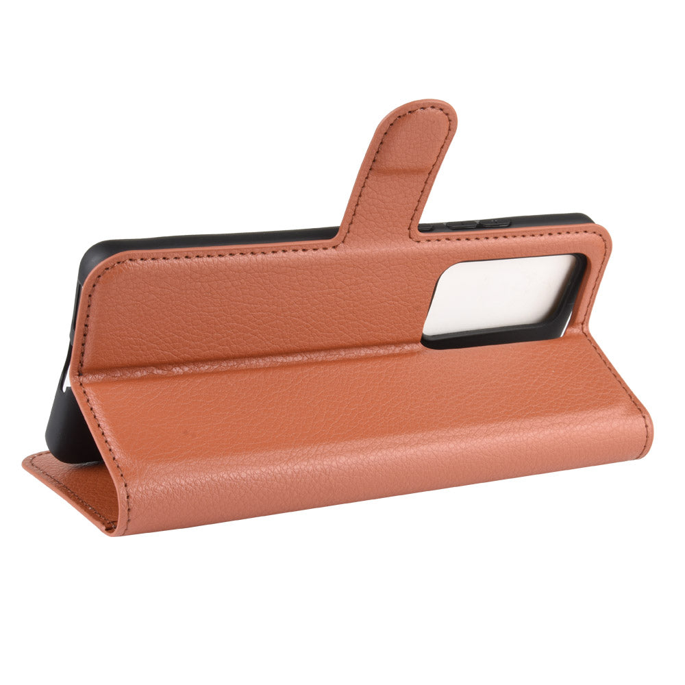 Litchi Texture Leather Wallet Stand Case Phone Shell for Huawei P40 Pro
