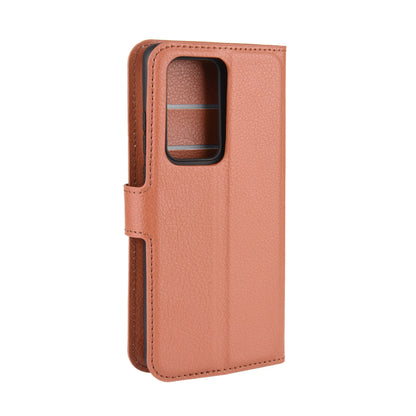 Litchi Texture Leather Wallet Stand Case Phone Shell for Huawei P40 Pro