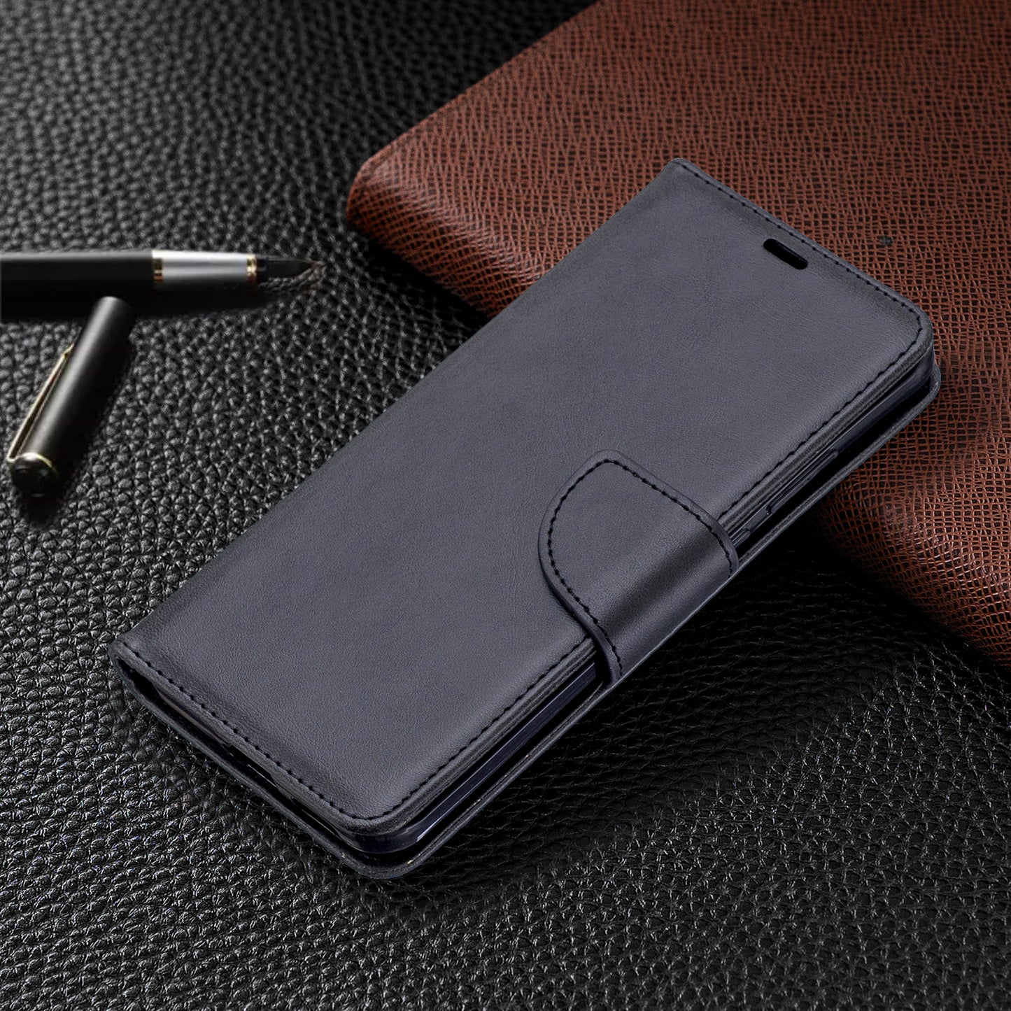 PU Leather Wallet Stand Case Cover for Huawei P40 Pro