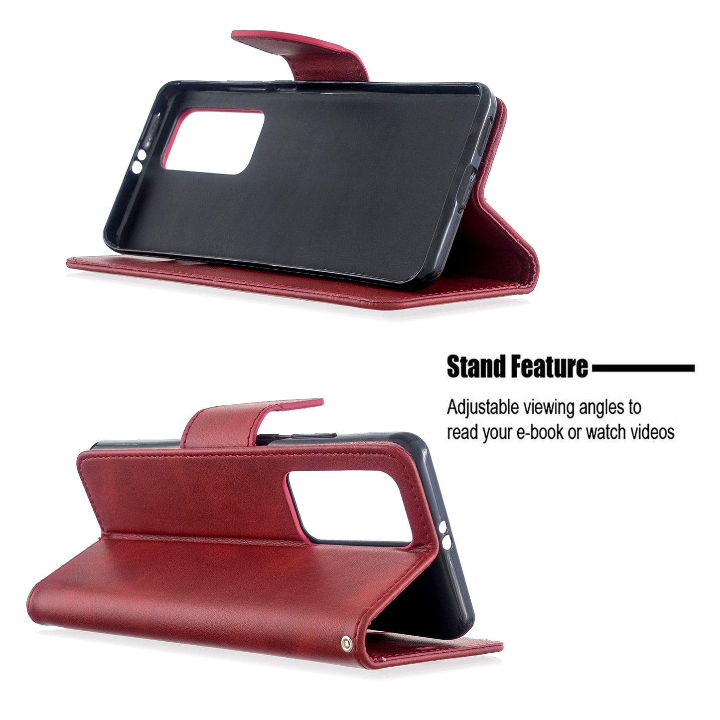 PU Leather Wallet Stand Case Cover for Huawei P40 Pro